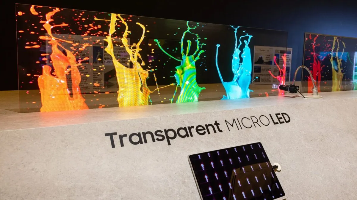سامسونج تكشف عنMicroLED أول تلفزيونات  شفافة في العالم في معرض CES 2024